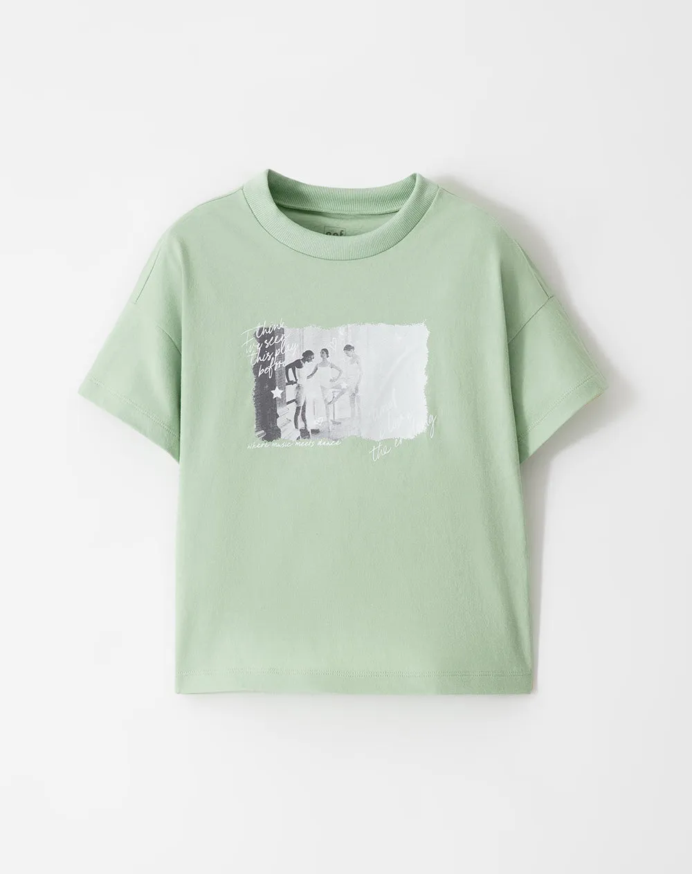 Camiseta oversize algodón verde niña sold by Gef product image thumbnail 5