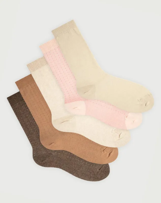 Medias mujer largas algodón pack x5 surtido sold by Gef