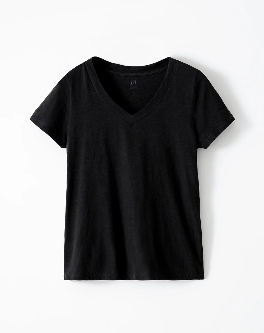 Camiseta regular fit manga corta negra sold by Gef product image thumbnail 5