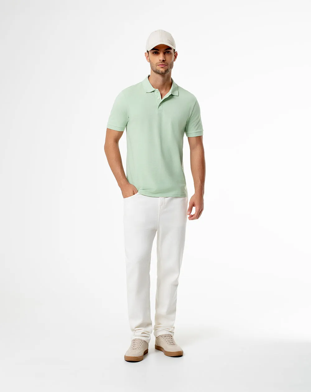 Polo slim algodón verde hombre sold by Gef product image thumbnail 4