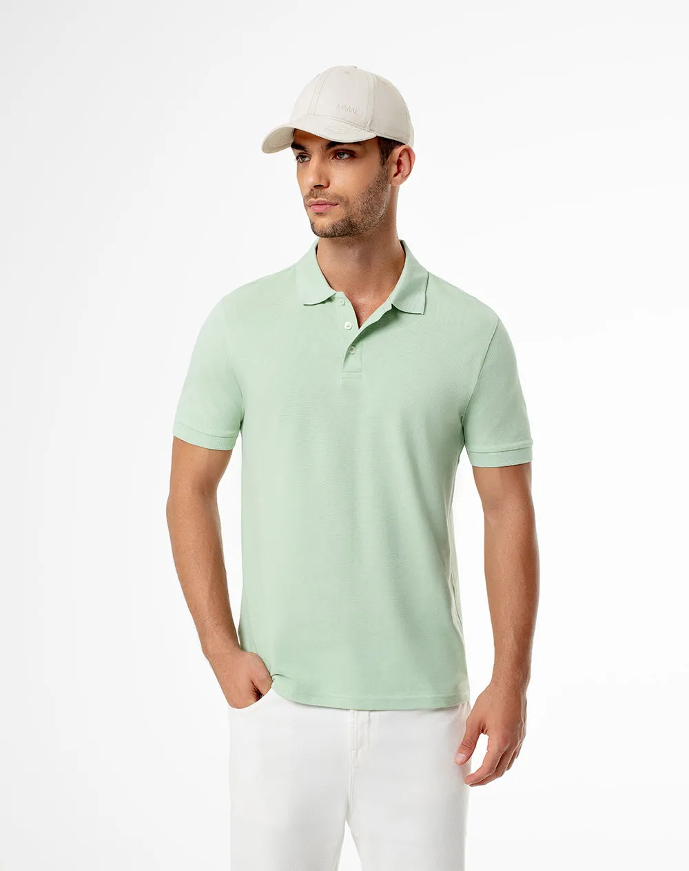 Polo slim algodón verde hombre sold by Gef