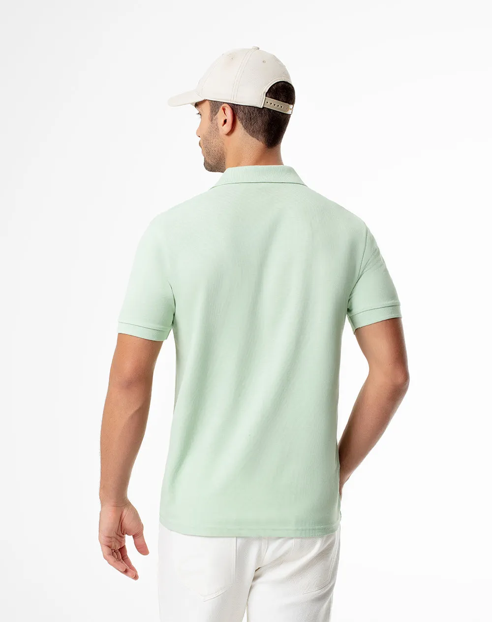 Polo slim algodón verde hombre sold by Gef product image thumbnail 2