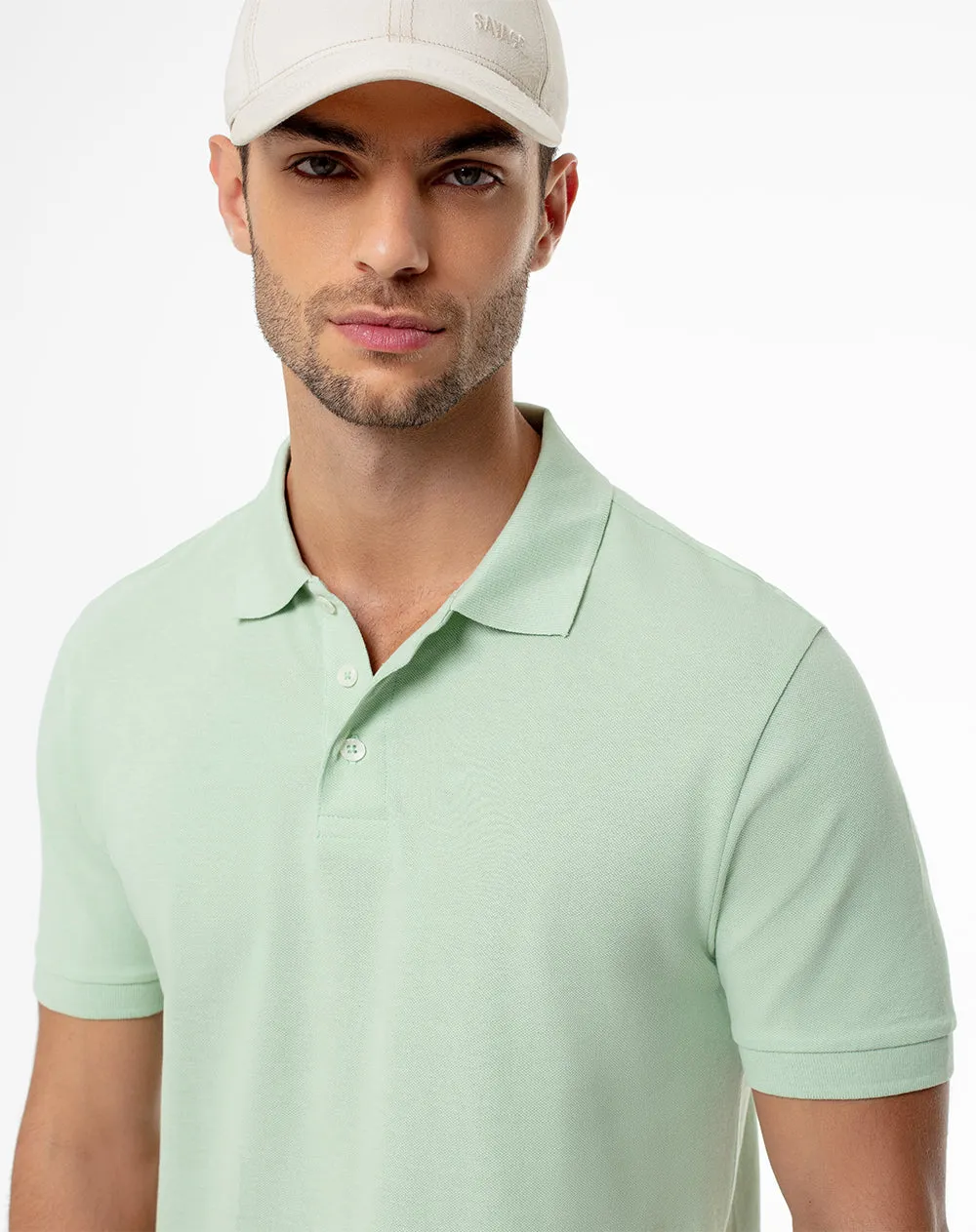 Polo slim algodón verde hombre sold by Gef product image thumbnail 3