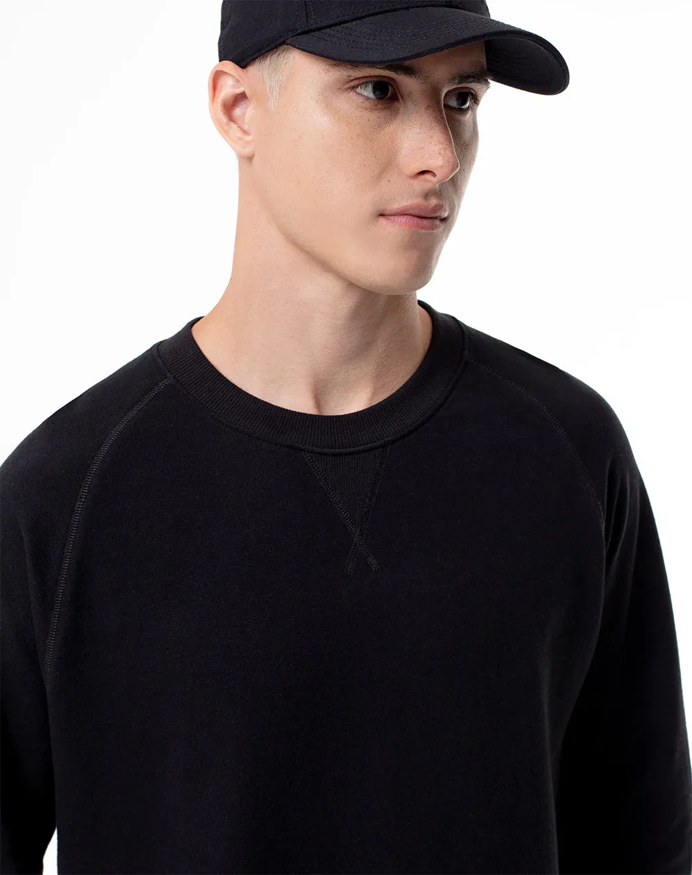 Buzo regular algodón negro hombre sold by Gef product image thumbnail 3