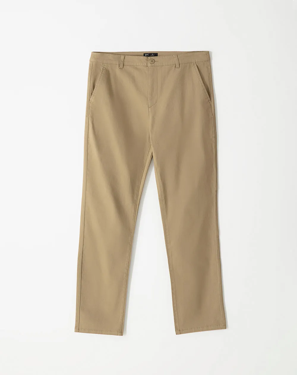 Pantalón chino slim algodón caqui hombre sold by Gef product image thumbnail 5