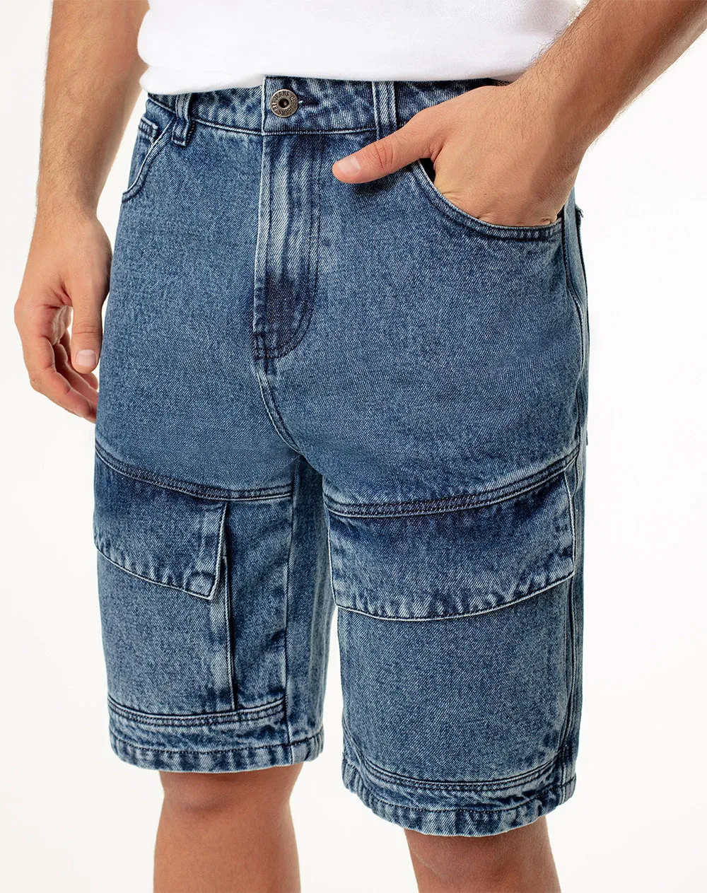 Bermuda regular fit índigo medio sold by Gef product image thumbnail 4