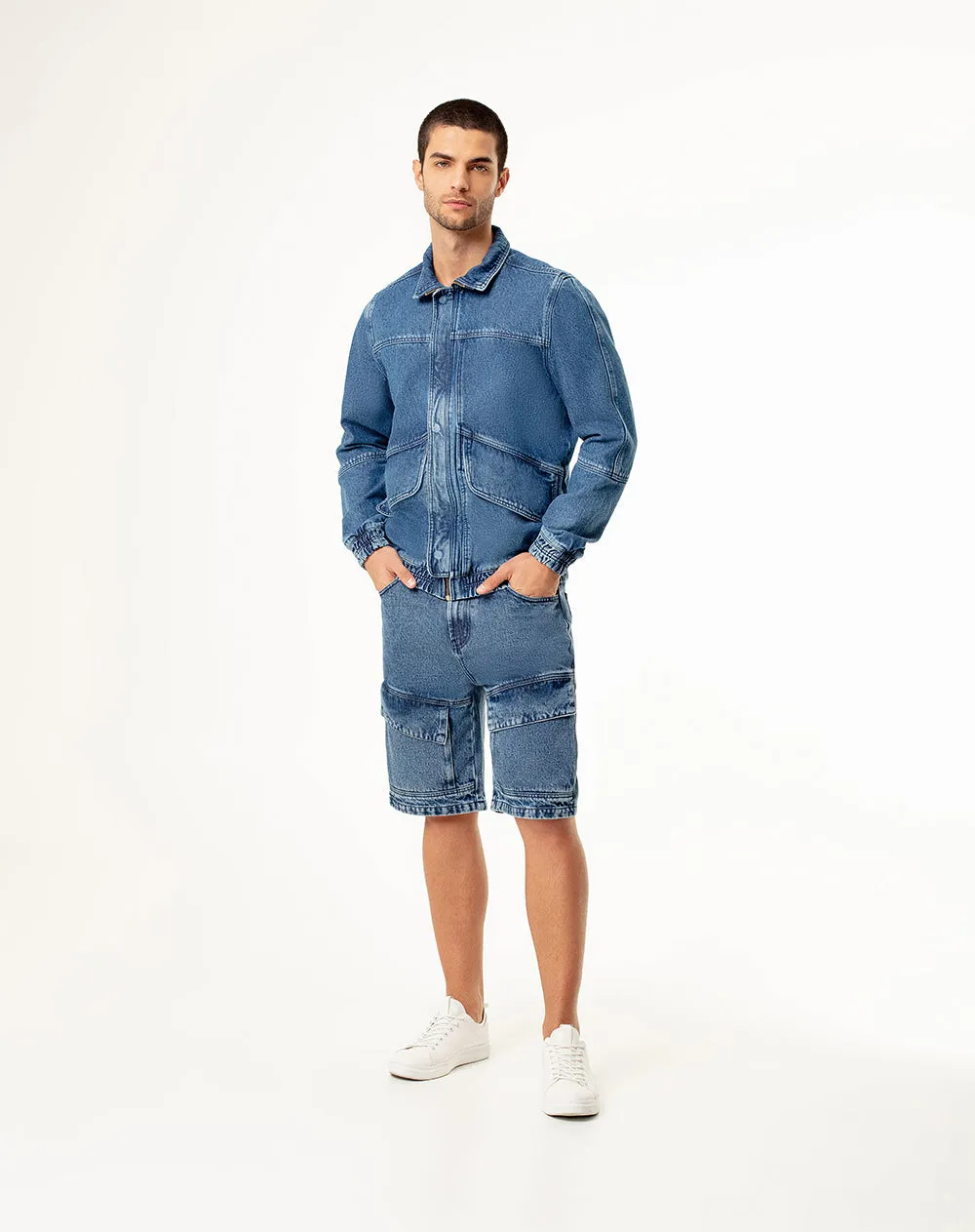 Bermuda regular fit índigo medio sold by Gef