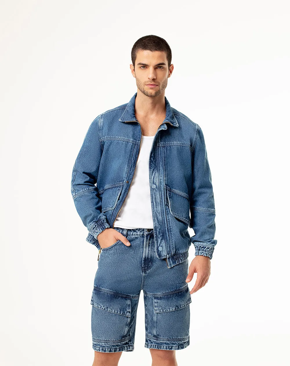 Bermuda regular fit índigo medio sold by Gef product image thumbnail 3