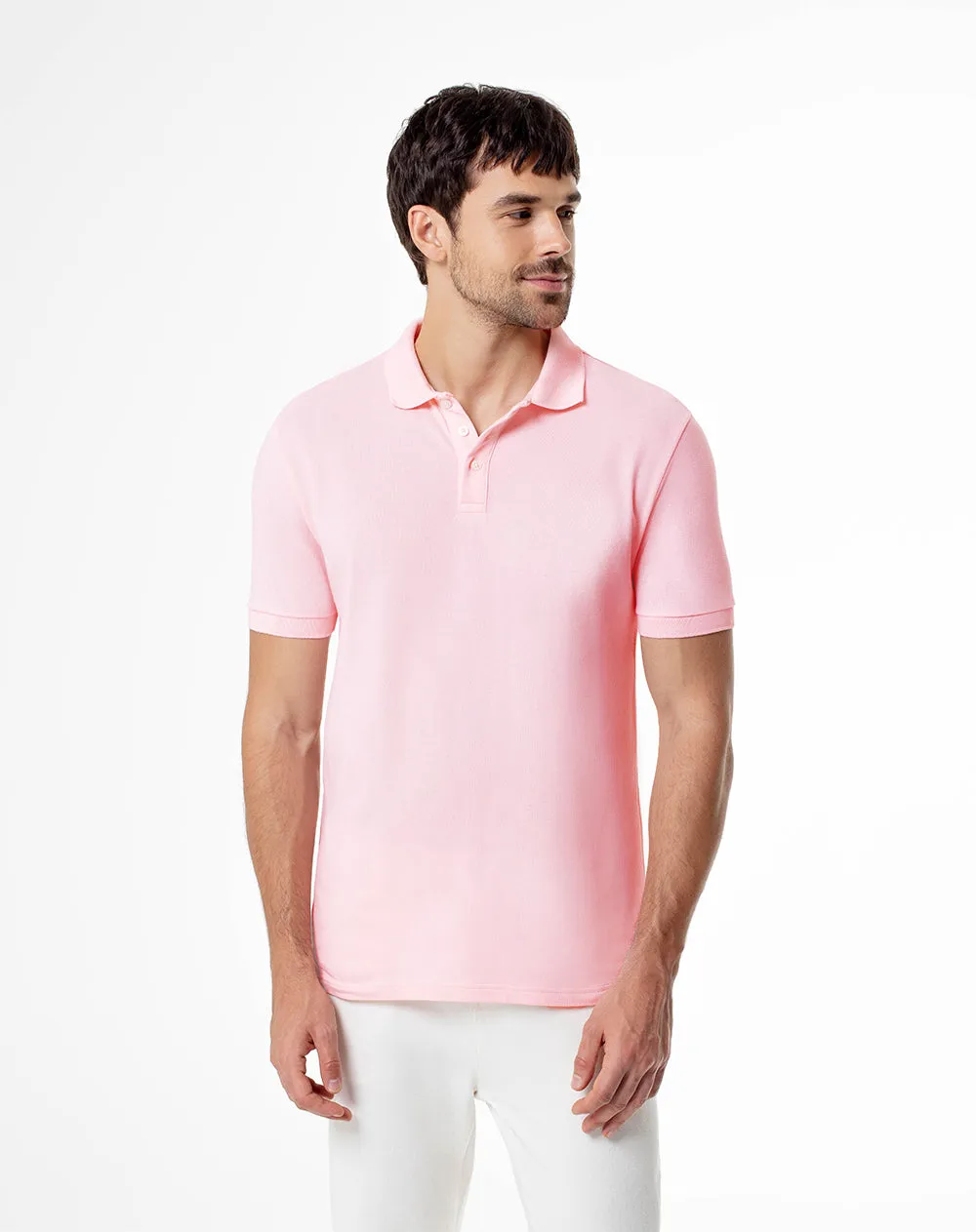 Polo slim algodón rosada hombre sold by Gef