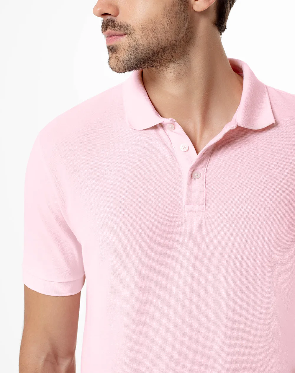 Polo slim algodón rosada hombre sold by Gef product image thumbnail 3