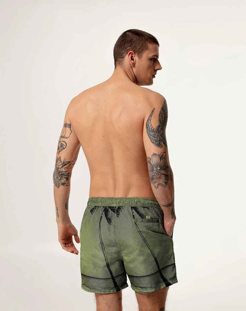 Pantaloneta de baño verde estampada hombre sold by Gef product image thumbnail 2