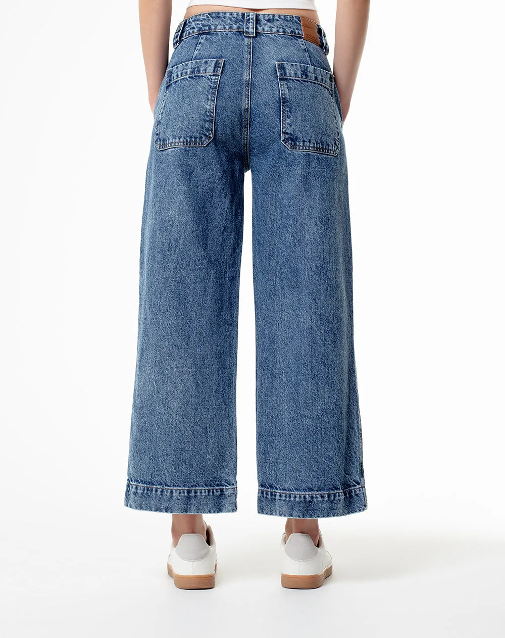 Jean culotte fit tiro medio indigo sold by Gef product image thumbnail 2