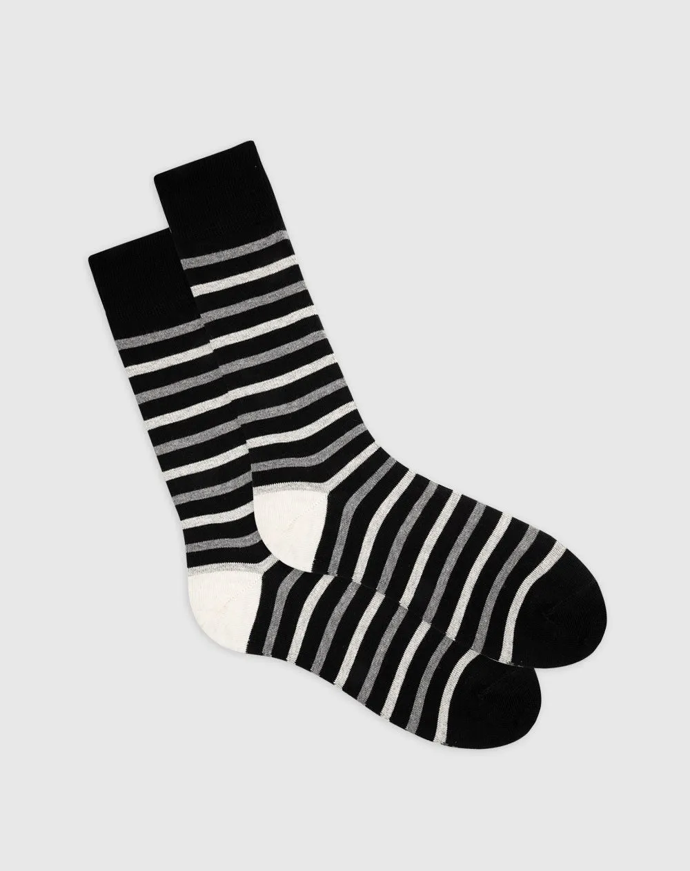 Medias largas negras rayas sold by Gef