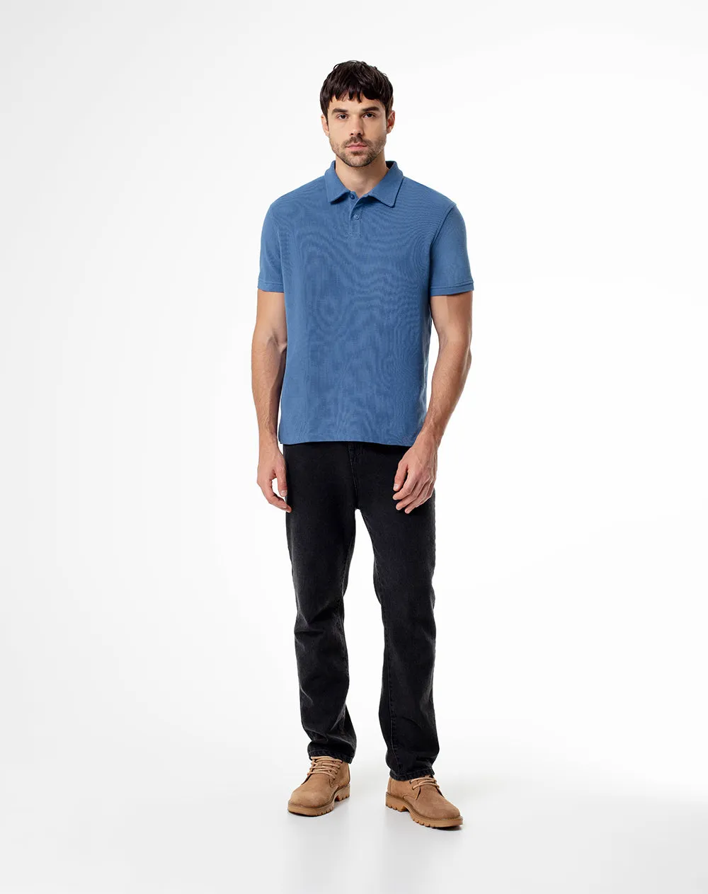 Polo regular algodón azul hombre sold by Gef product image thumbnail 4