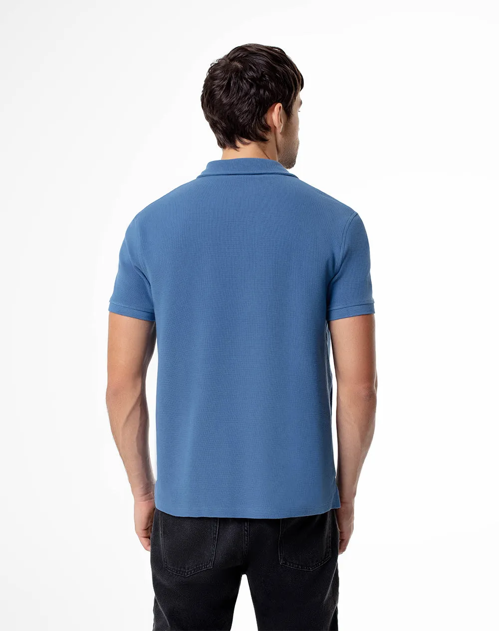 Polo regular algodón azul hombre sold by Gef product image thumbnail 2