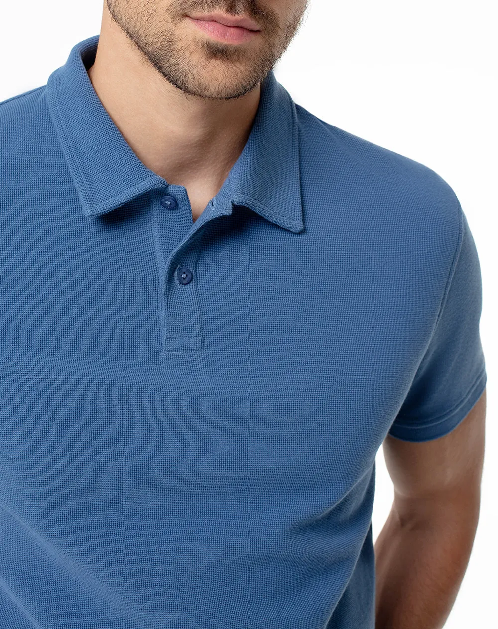 Polo regular algodón azul hombre sold by Gef product image thumbnail 3