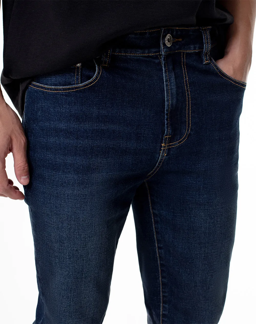 Jean skinny 68% algodón índigo oscuro hombre sold by Gef product image thumbnail 4