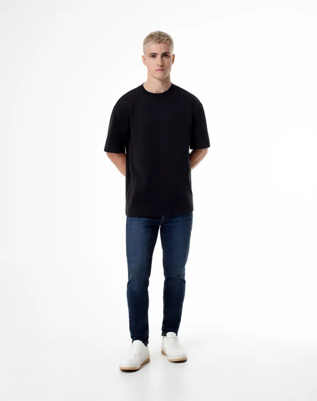 Jean skinny fit tiro medio indigo oscuro sold by Gef