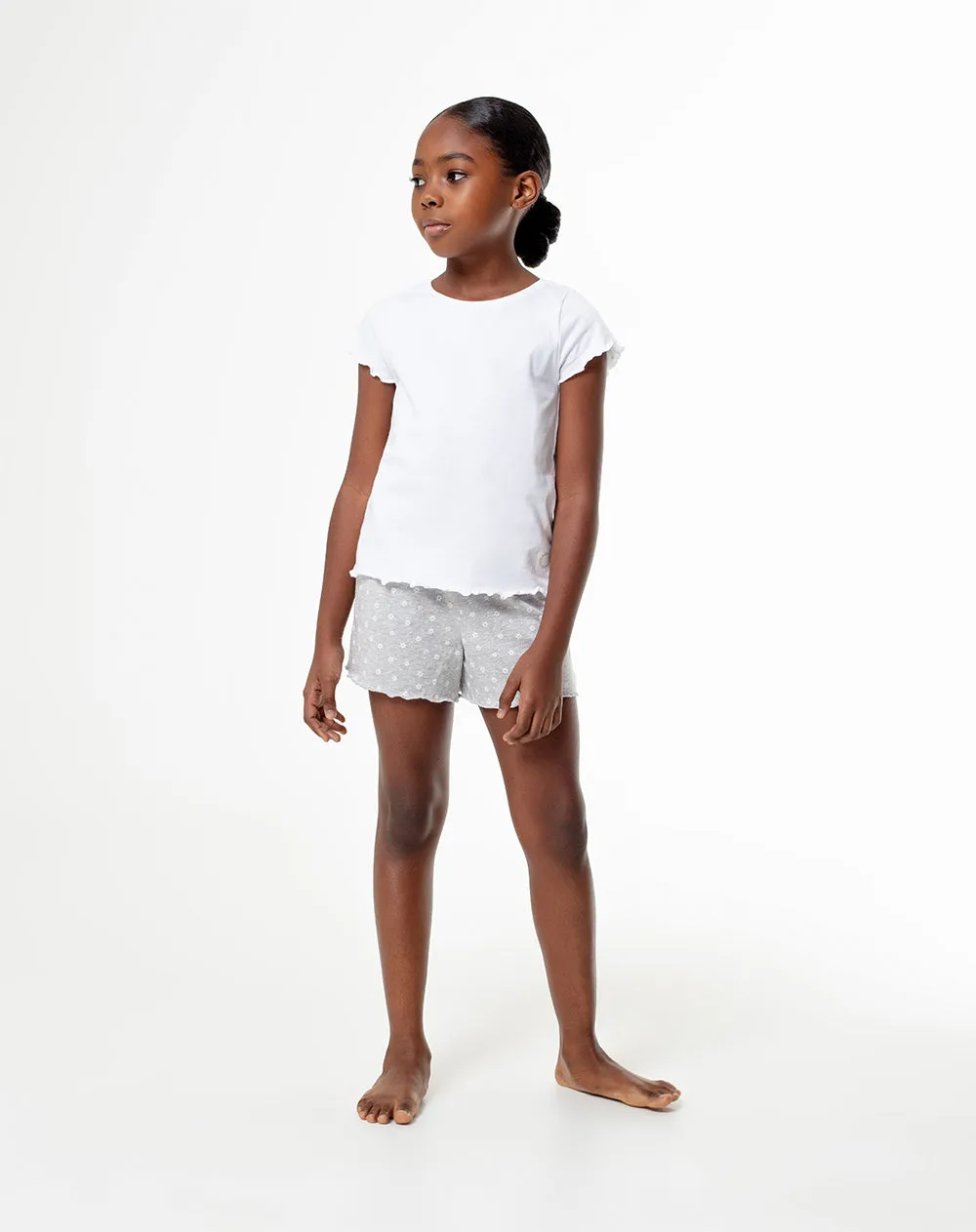 Camiseta + short de pijama niña algodón surtida sold by Gef product image thumbnail 3