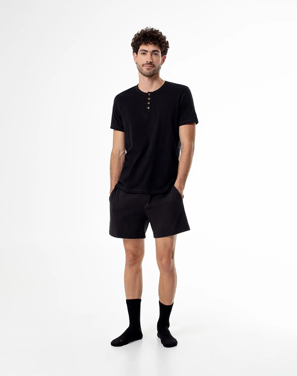 Camiseta slim fit manga corta negra sold by Gef product image thumbnail 4