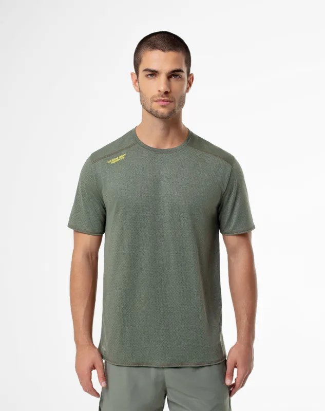 Camiseta deportiva control humedad verde hombre sold by Gef