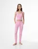 Pantalón slim fit tiro medio rosado sold by Gef