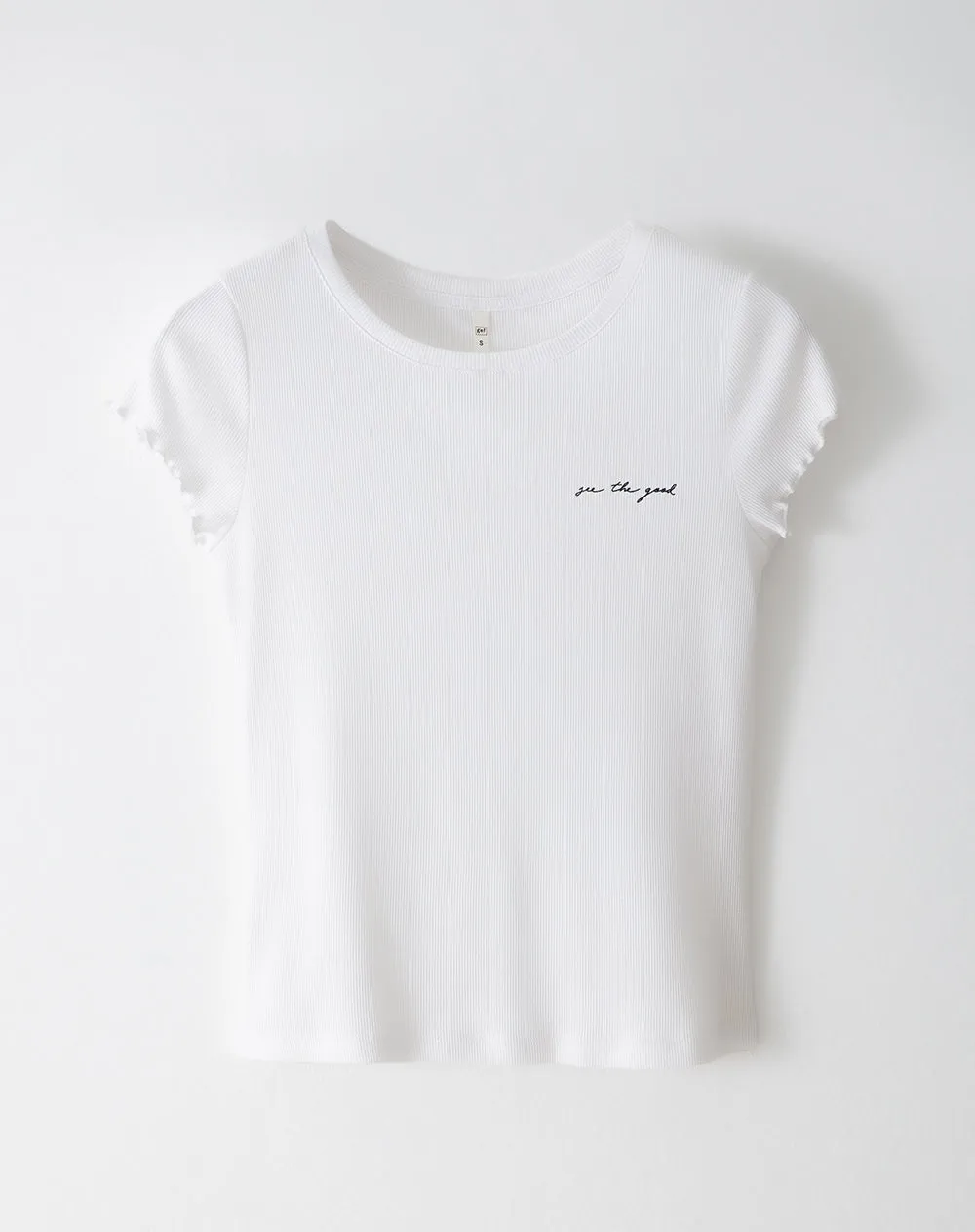 Camiseta regular fit manga corta blanca sold by Gef product image thumbnail 5