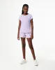 Camiseta Lara regular fit manga corta morada sold by Gef