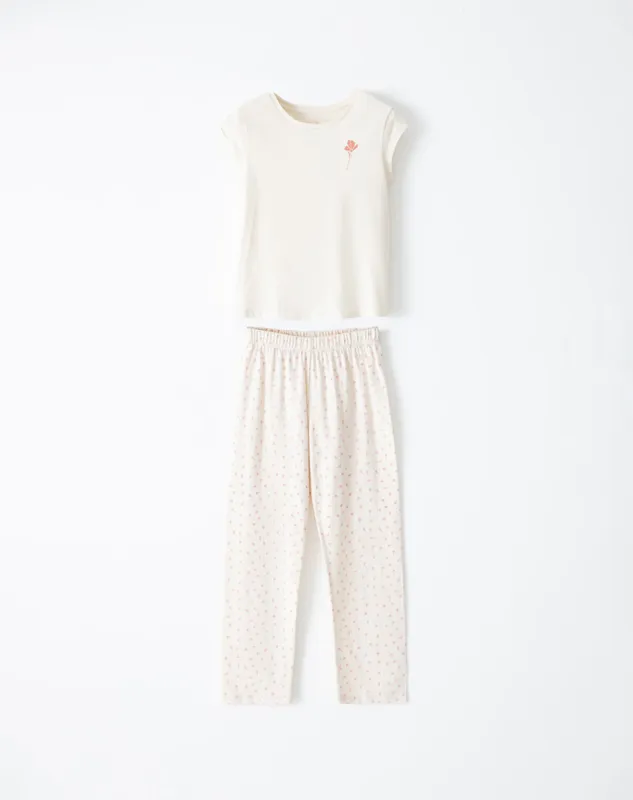 Pijama regular fit manga corta cruda sold by Gef