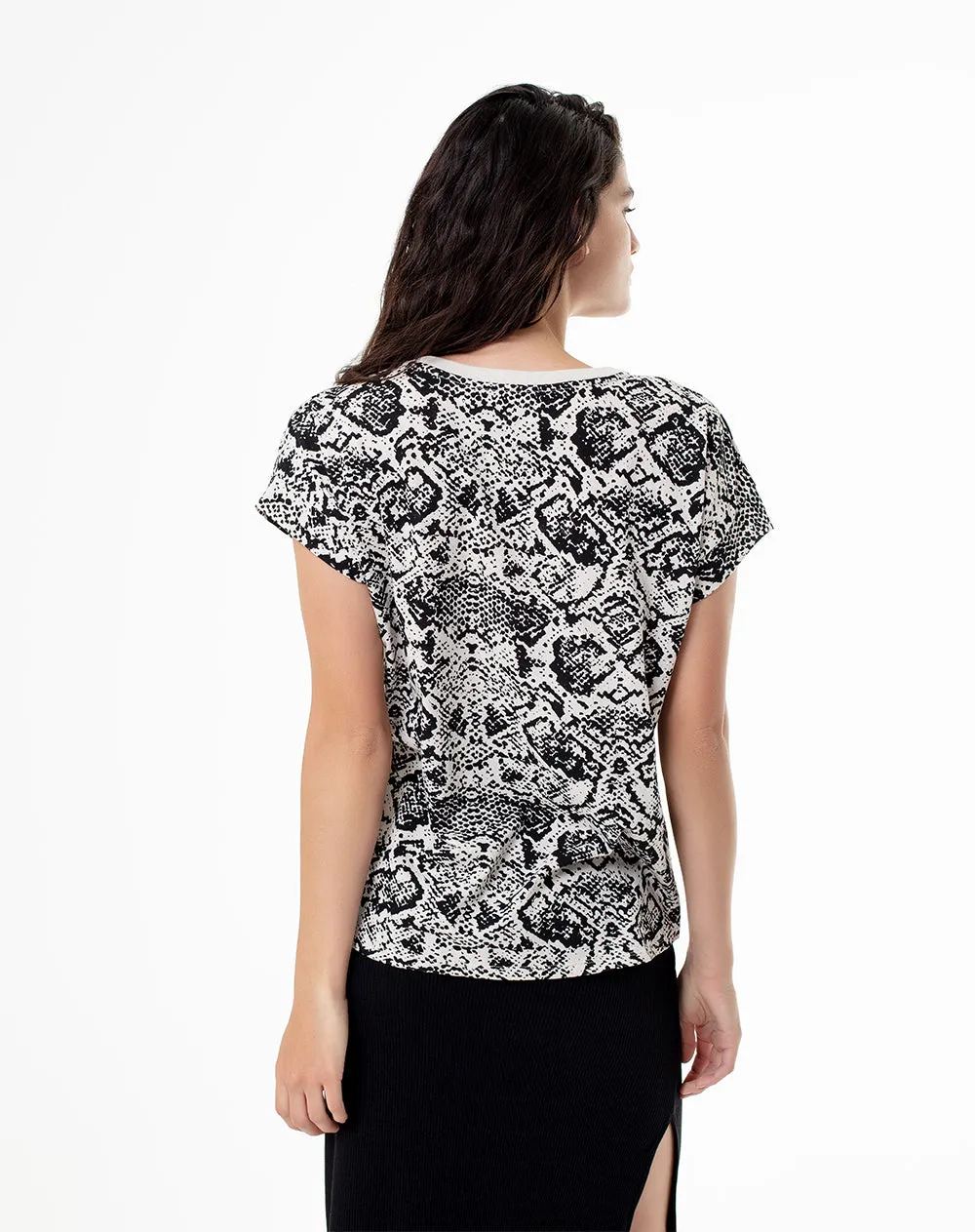 Camiseta regular algodón estampada mujer sold by Gef product image thumbnail 2
