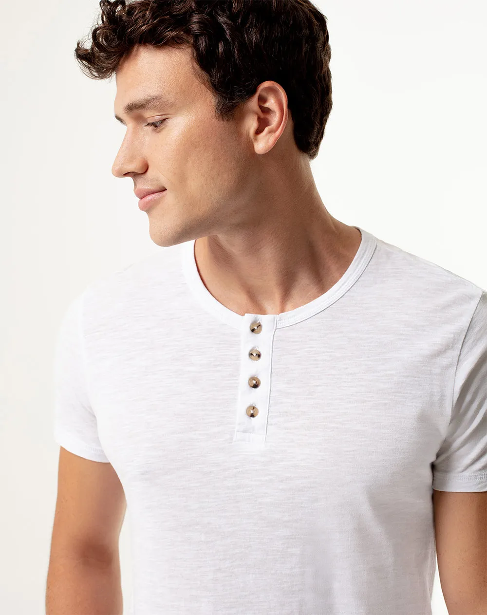 Camiseta slim fit manga corta blanca sold by Gef product image thumbnail 3