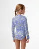 Vestido de baño azul estampado sold by Gef