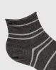 Medias cortas gris jaspe oscuro sold by Gef
