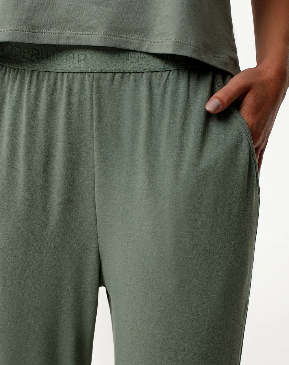 Pantalón regular fit tiro alto verde sold by Gef product image thumbnail 4