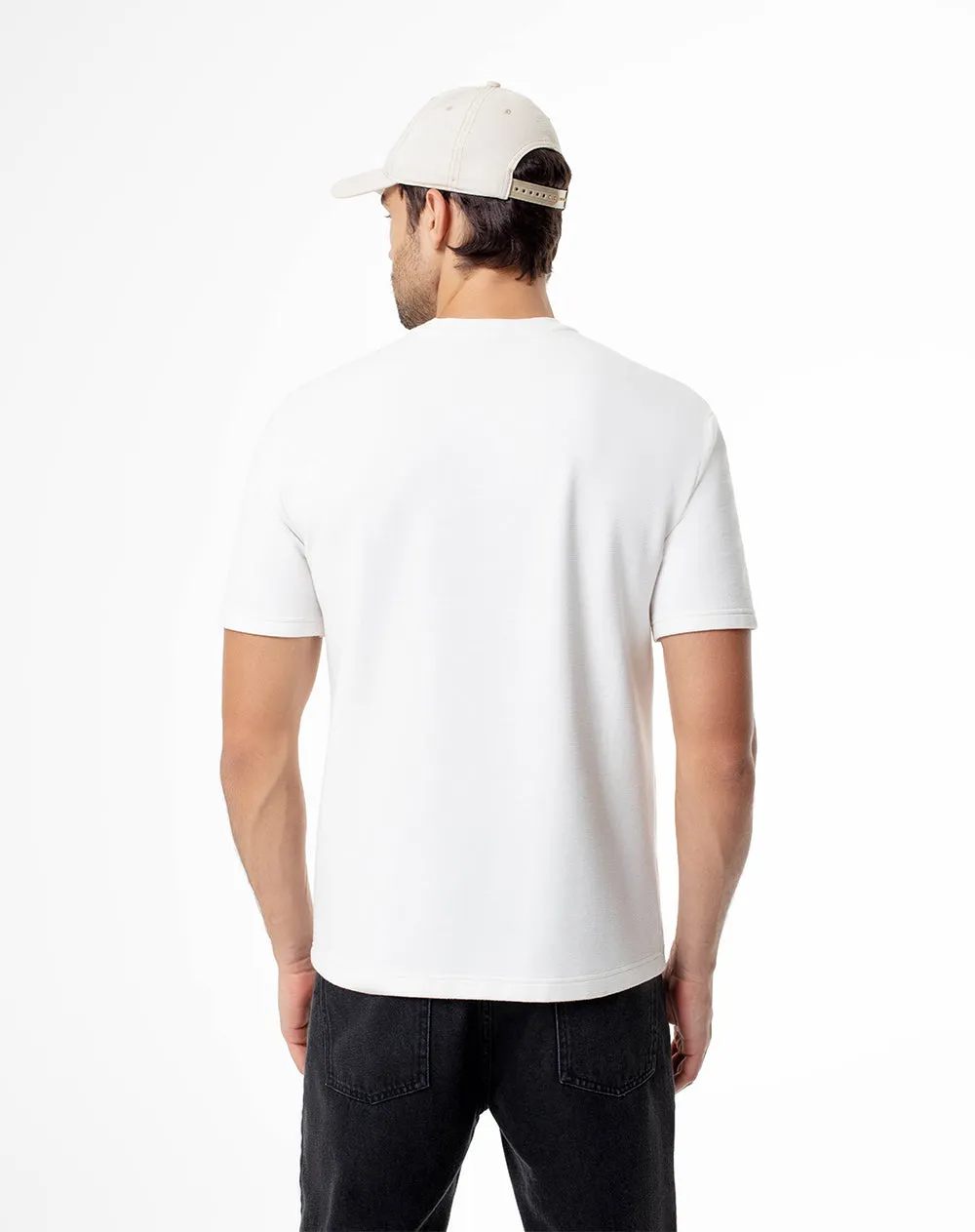 Camiseta regular crudo hombre sold by Gef product image thumbnail 2