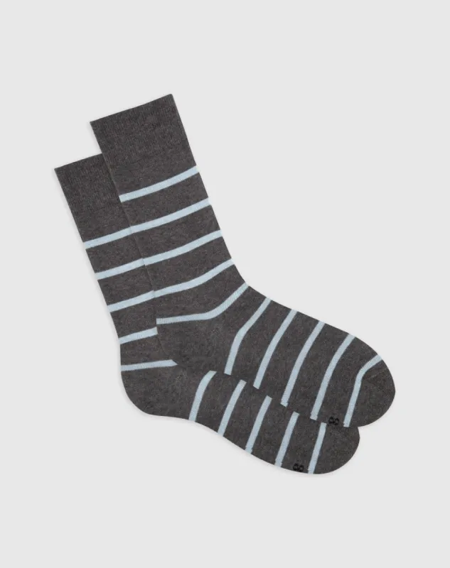 Medias para hombre largas grises rayas sold by Gef