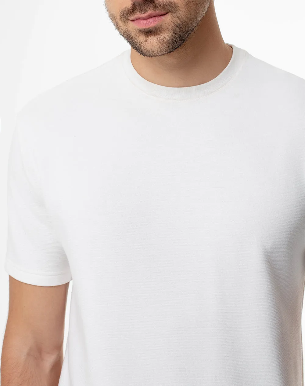 Camiseta regular crudo hombre sold by Gef product image thumbnail 3