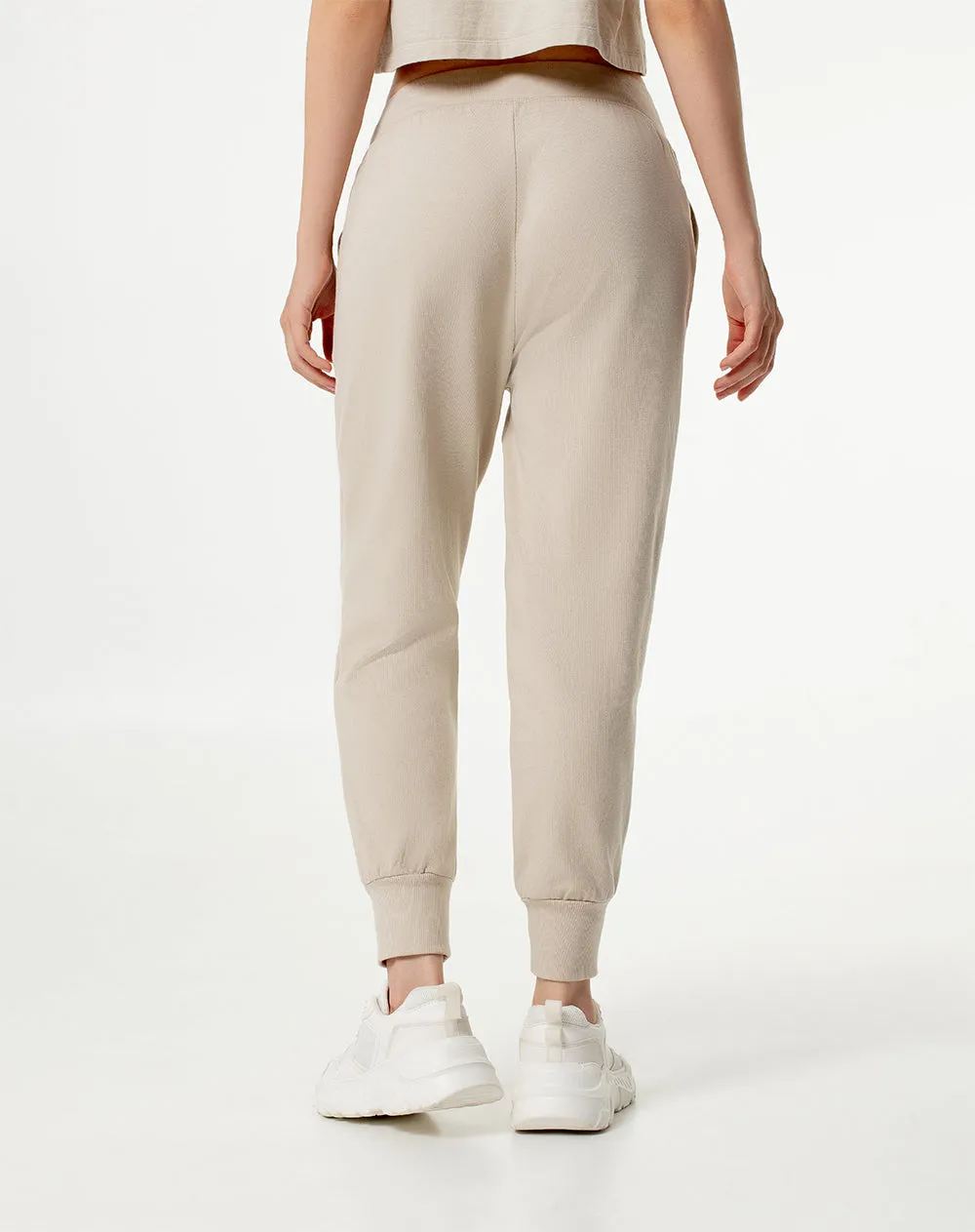 Jogger tiro medio algodón habano mujer sold by Gef product image thumbnail 2