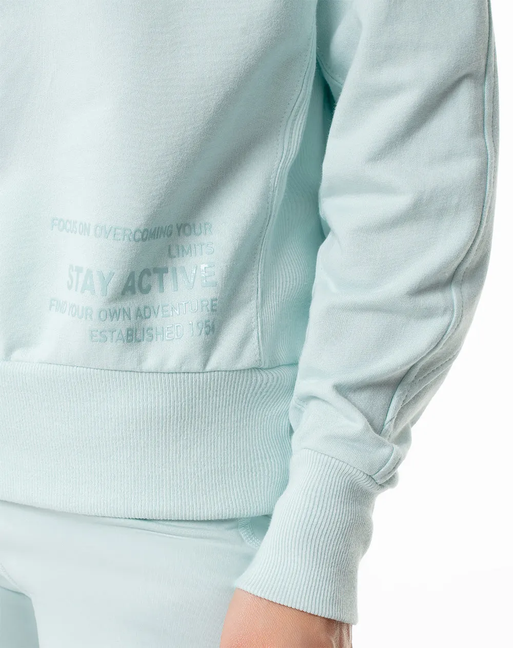 Buzo algodón sostenible holgado azul claro para mujer sold by Gef product image thumbnail 3