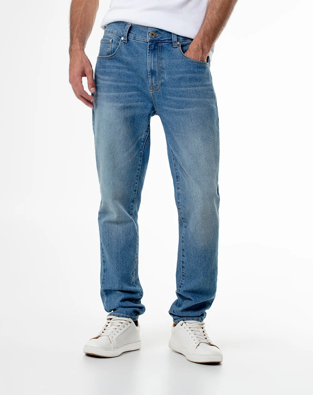 Jean skinny fit tiro medio indigo sold by Gef product image thumbnail 3