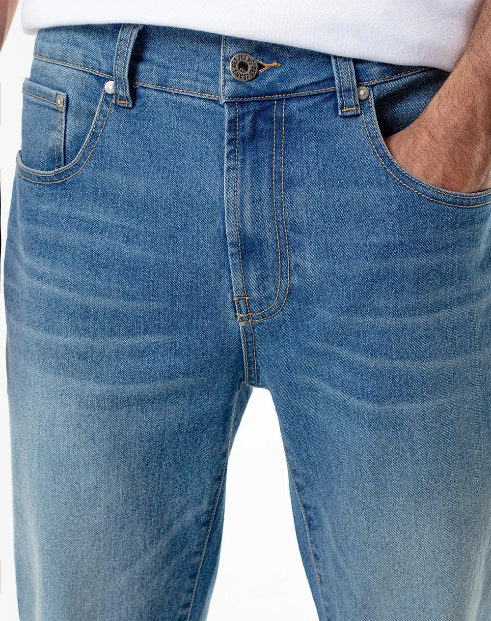 Jean skinny fit tiro medio indigo sold by Gef product image thumbnail 4