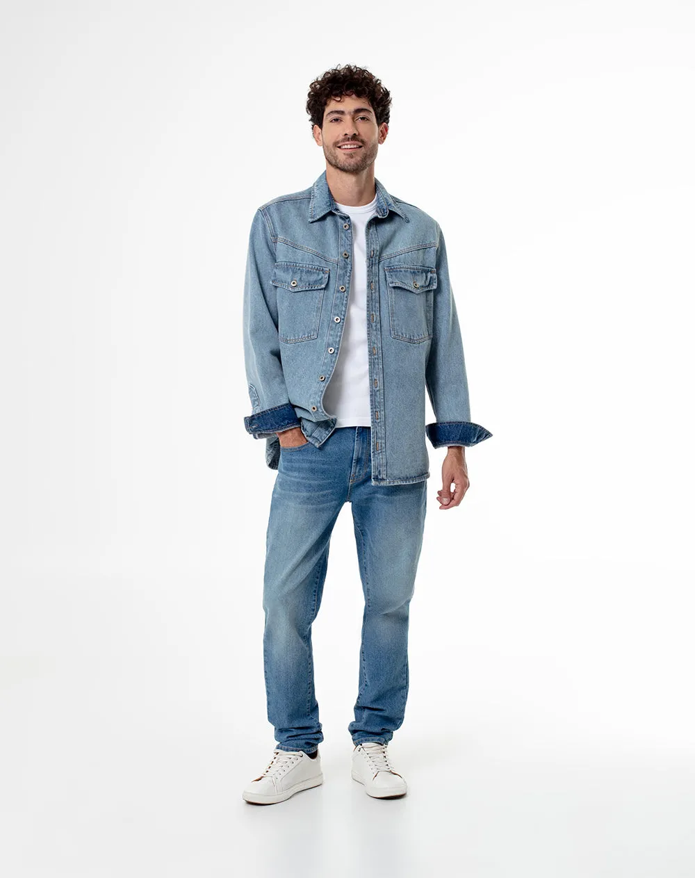 Jean skinny fit tiro medio indigo sold by Gef