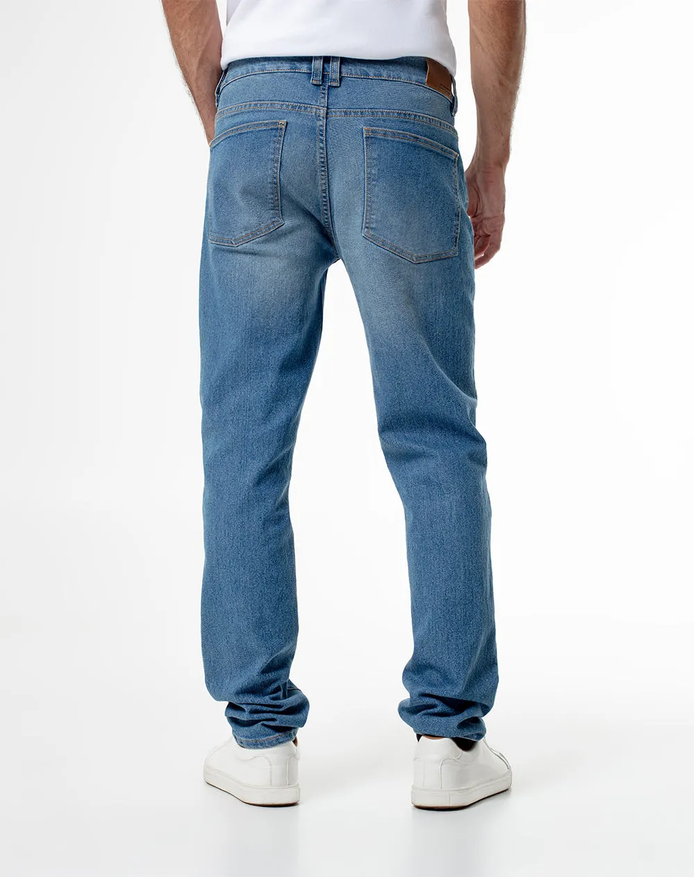 Jean skinny fit tiro medio indigo sold by Gef product image thumbnail 2
