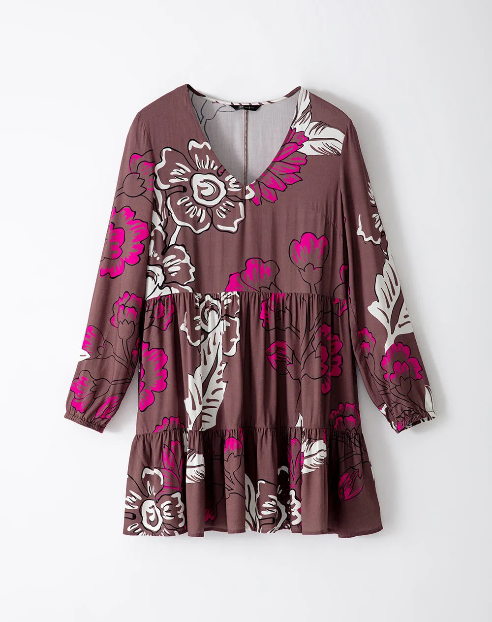 Vestido corto cafe estampado sold by Gef product image thumbnail 5