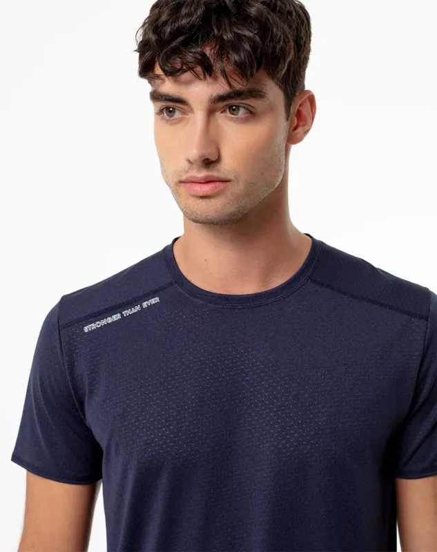 Camiseta deportiva control humedad azul hombre sold by Gef