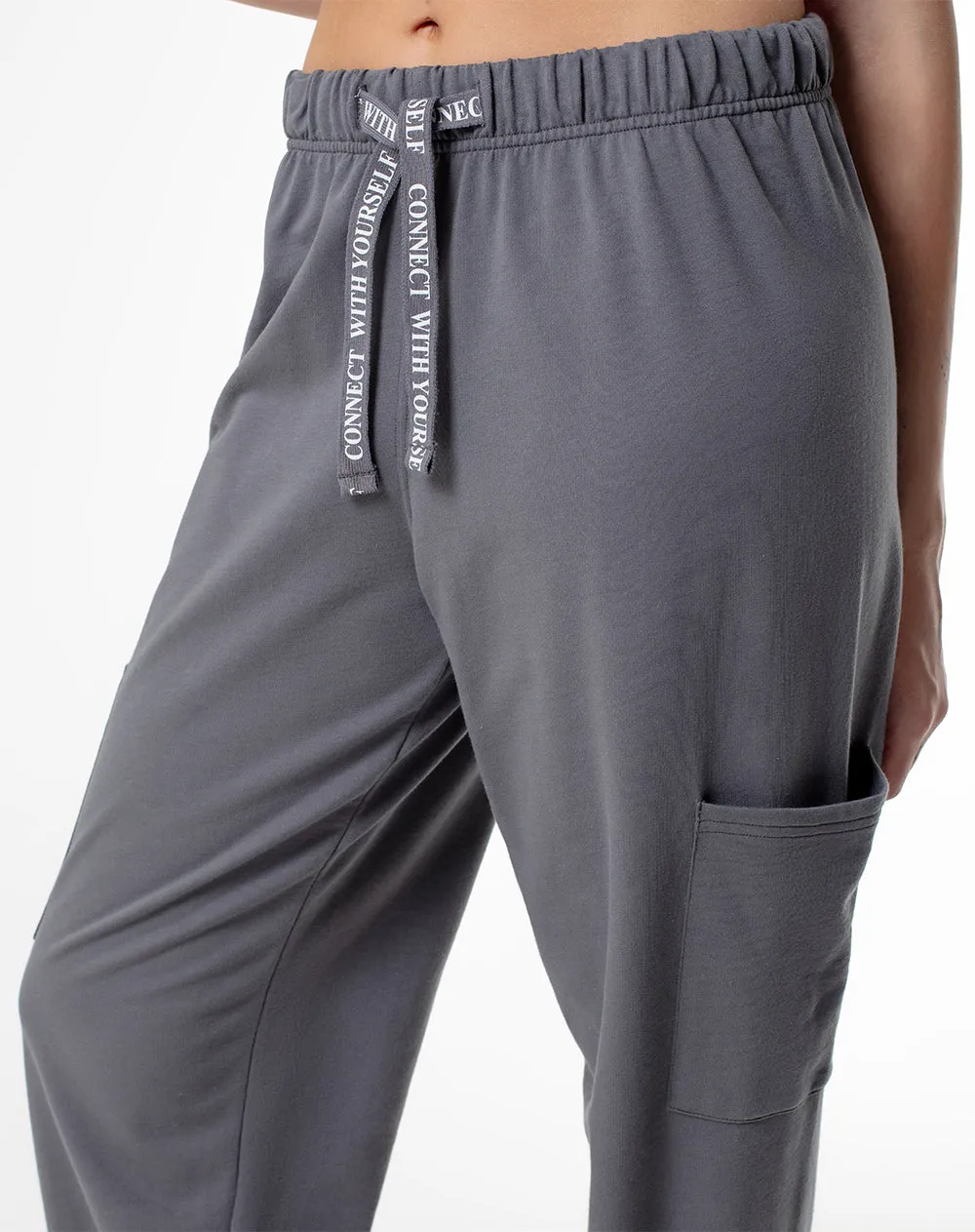 Jogger tiro medio algodón gris mujer sold by Gef product image thumbnail 4