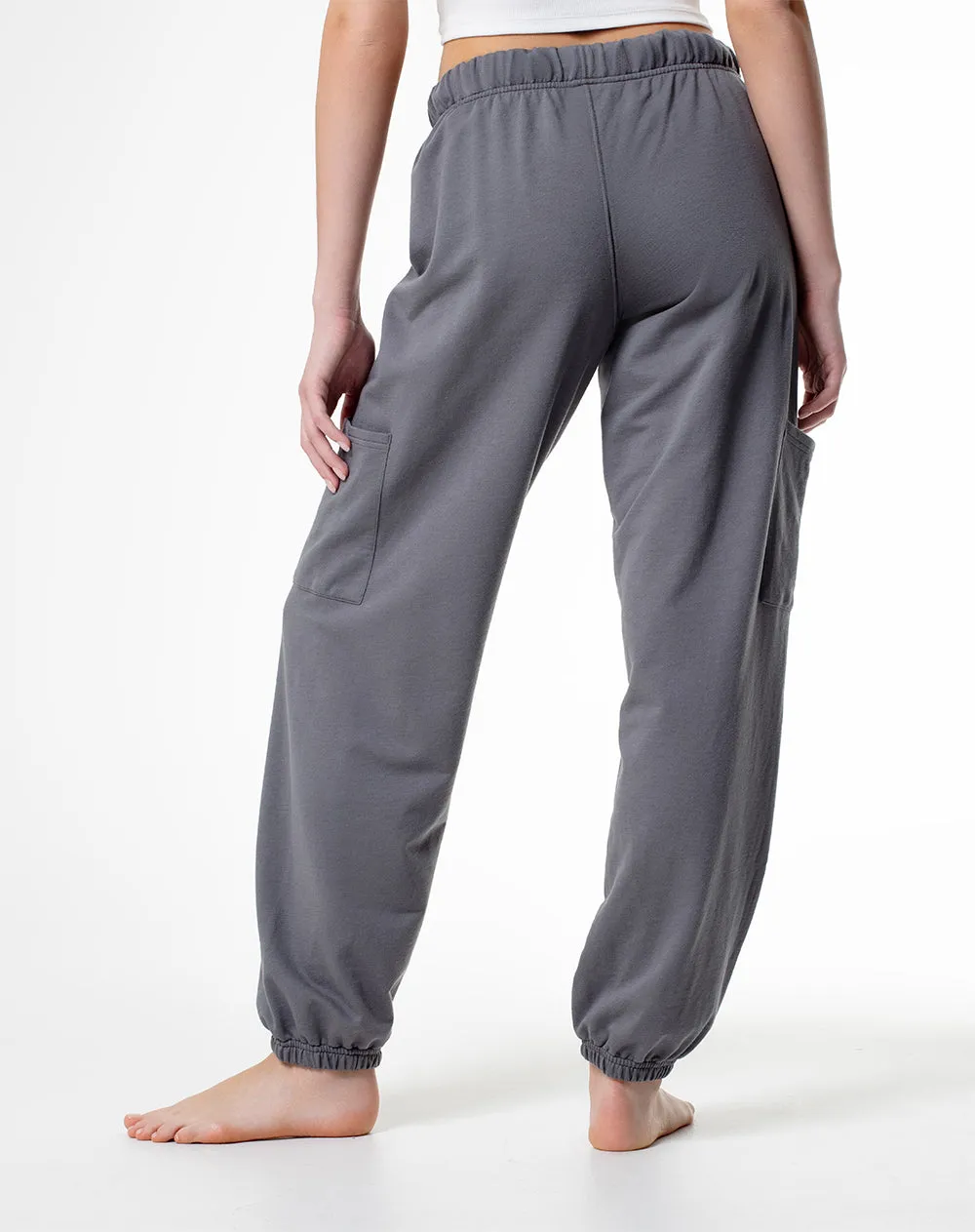 Jogger tiro medio algodón gris mujer sold by Gef product image thumbnail 2