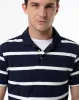 Polo slim fit azul con rayas sold by Gef