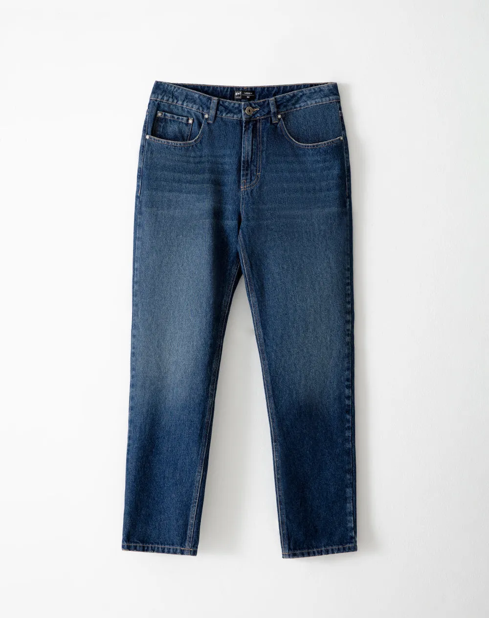 Jean tappered fit tiro medio indigo oscuro sold by Gef product image thumbnail 5