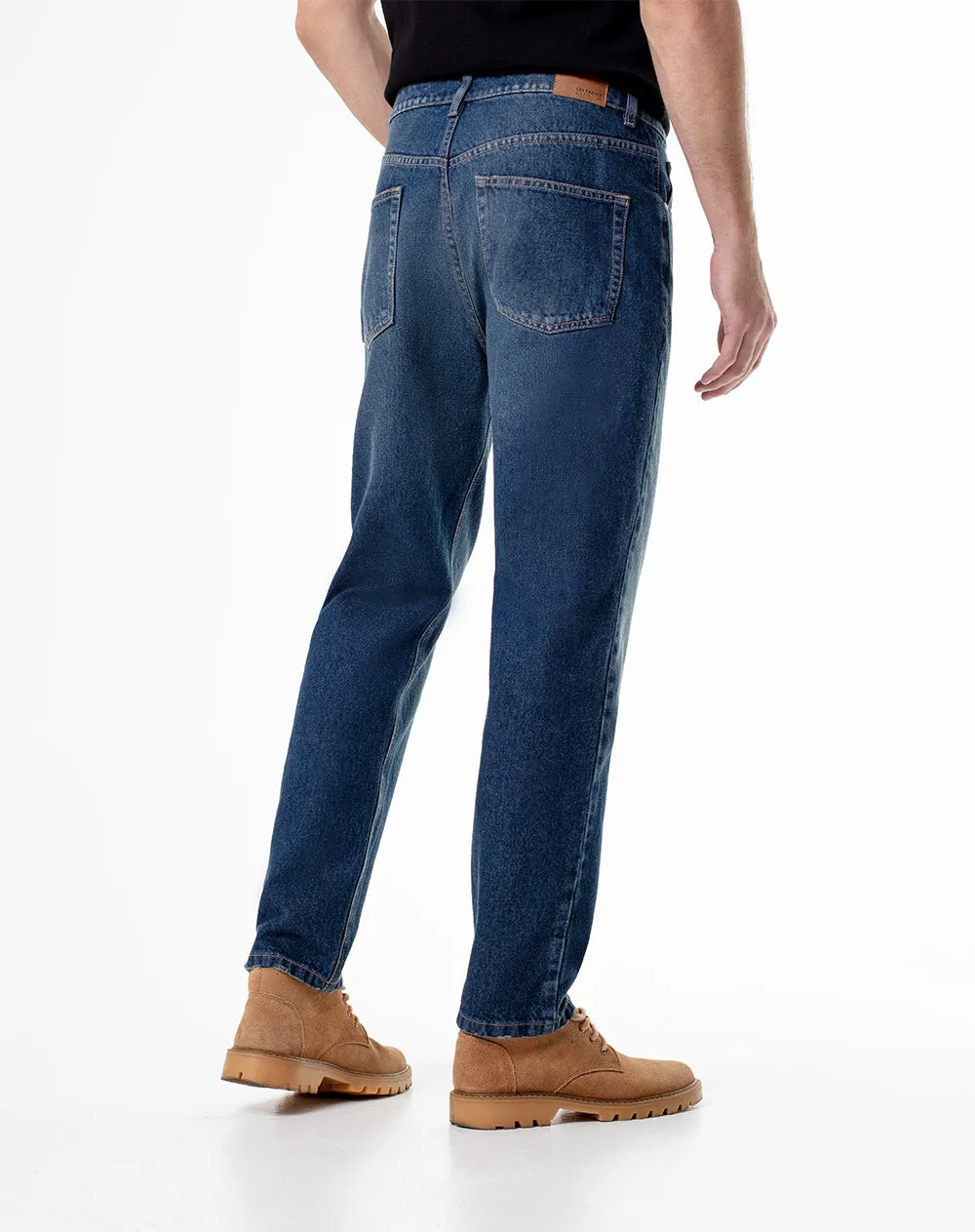 Jean tappered fit tiro medio indigo oscuro sold by Gef product image thumbnail 2
